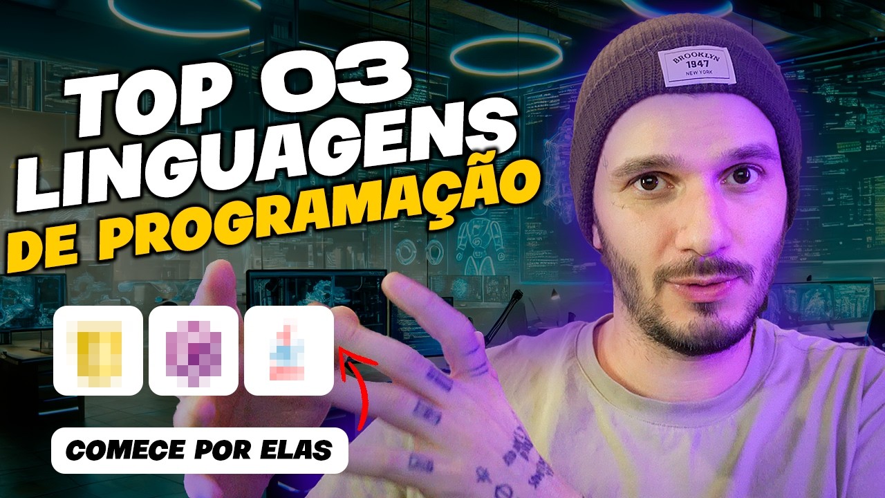 3 MELHORES LINGUAGENS DE PROGRAMAÇÃO PARA INICIANTES