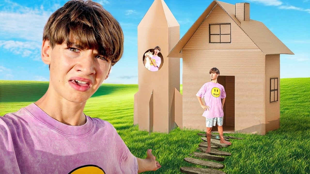 Constru&iacute; Una Casa De Cajas de Cart&oacute;n Para Vivir En Ella! *acaba mal*