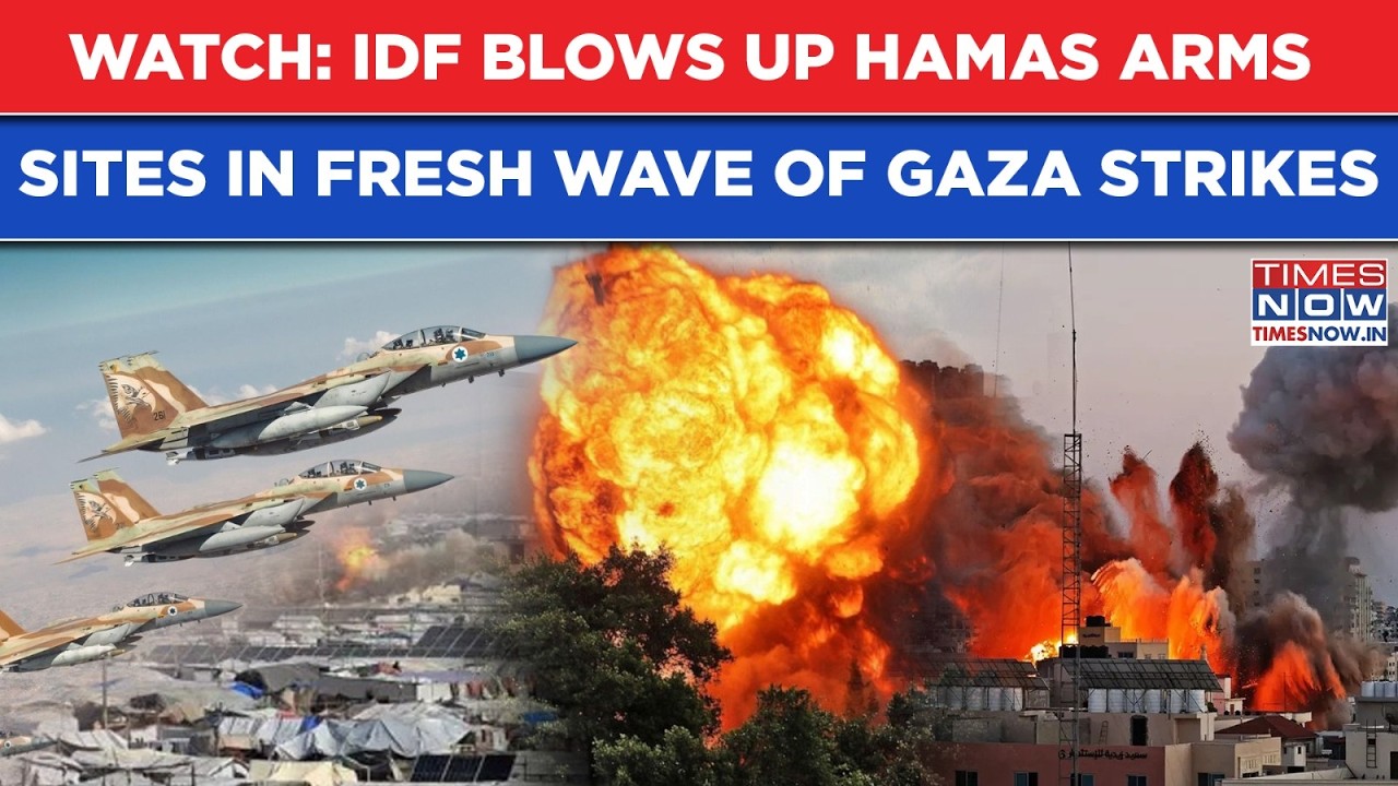 Watch IDF Blow Up Hamas Weapons Site In Fresh Wave Of Gaza Strikes| Chilling Attack On Cam