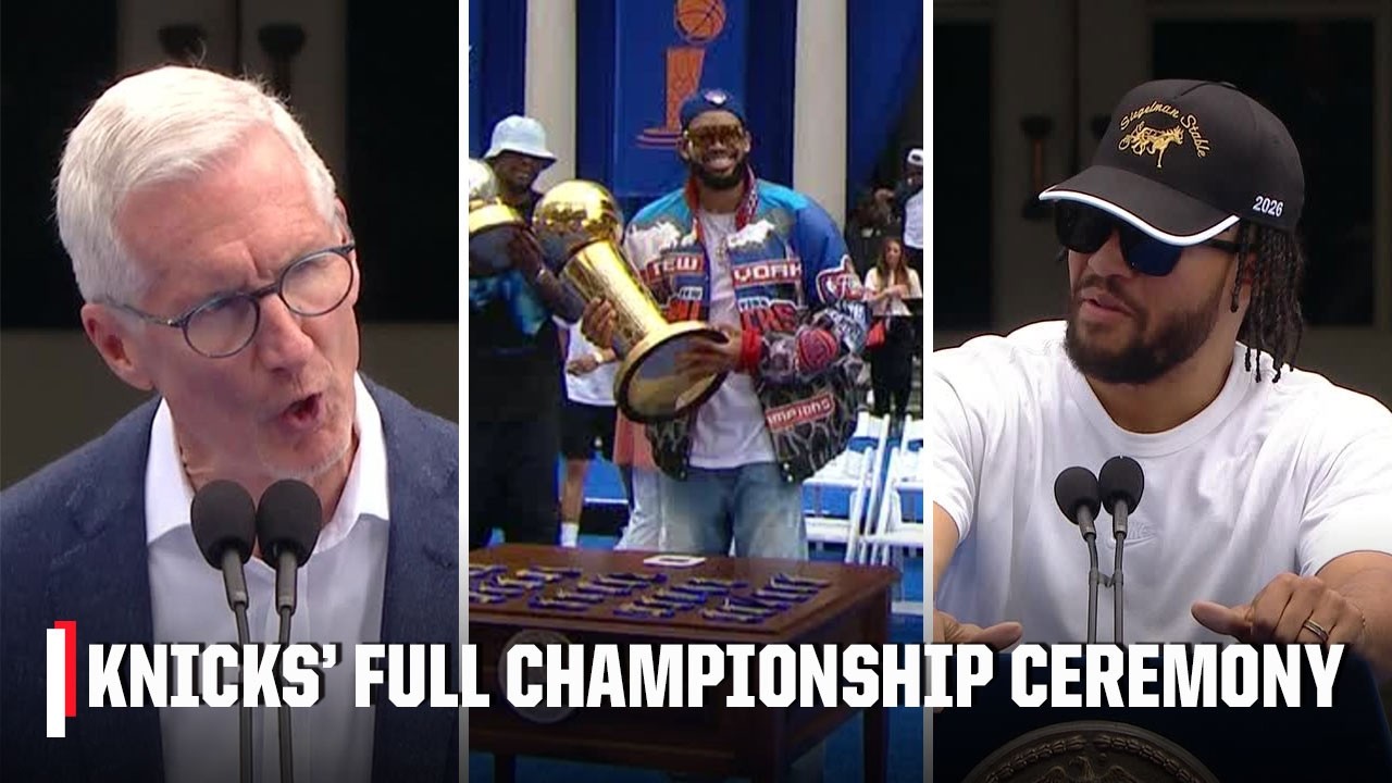 New York Knicks 2026 NBA Championship FULL CEREMONY 🏆 | NBA on ESPN