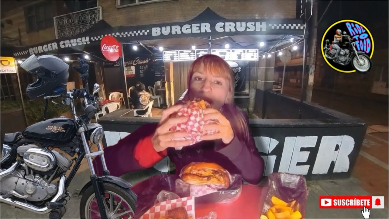 MOTOS, Hamburguesas 🍔y Buen Parche🔥🏁 BURGER CRUSH | RIDE TO FOOD 💨