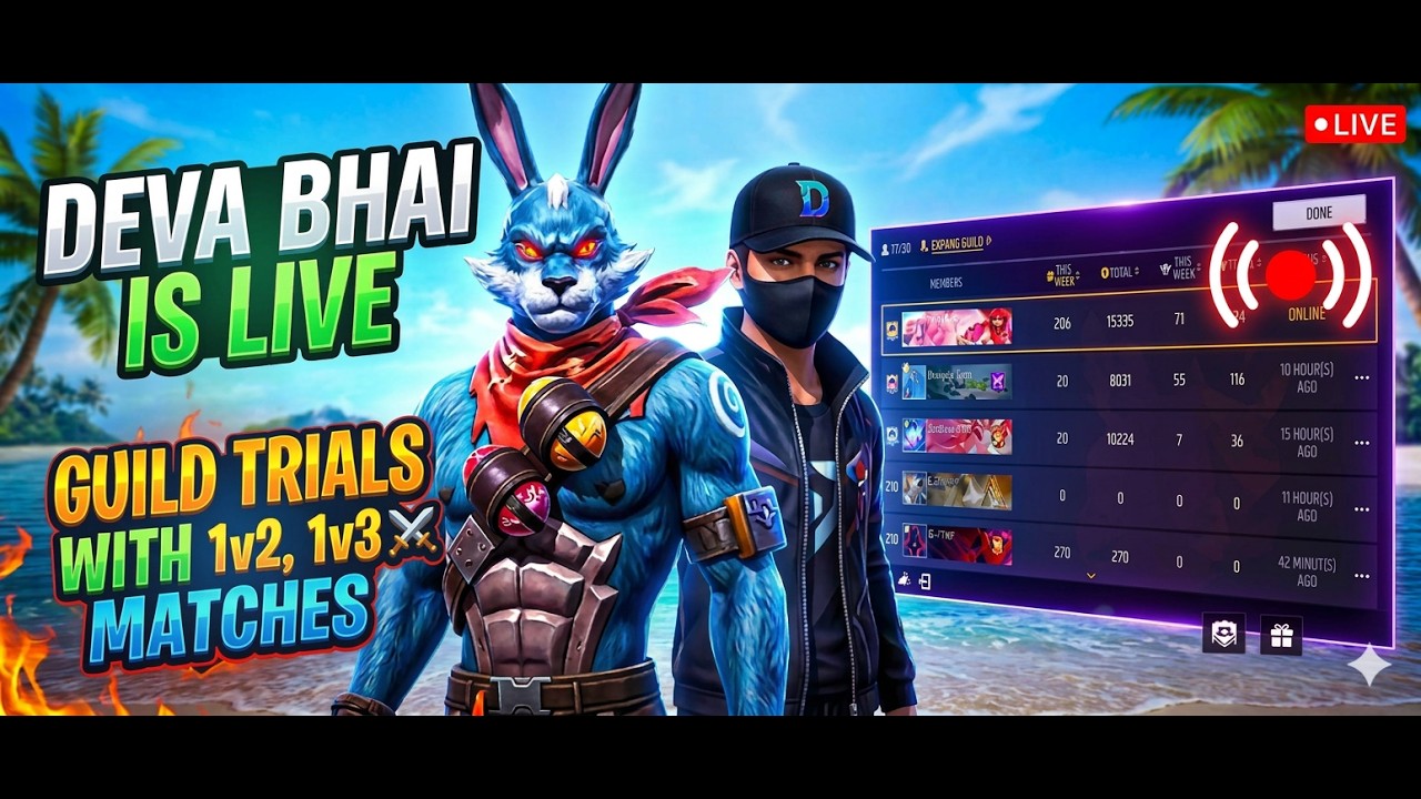 🔴 LIVE STREAMING.[1V2||UNLIMITED CUSTOM MATCHES|| OF DEVA BHAI YT||WELCOME TO OUR LIVE STREAMING||🤯🤯