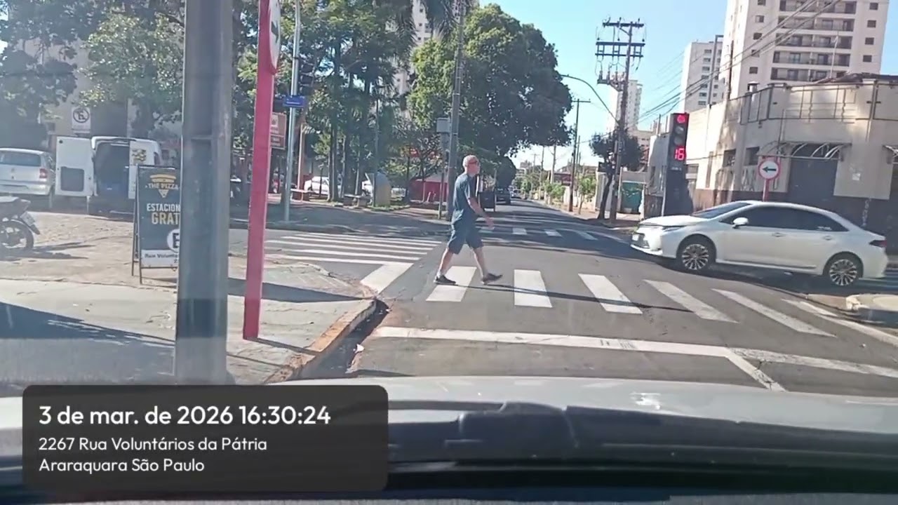 03/03/2026(Terça-Feira) - Mais um pouco do trânsito de Araraquara em um dia normal.