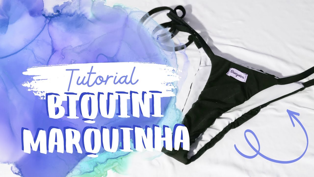 DIY - Biquíni Marquinha Calcinha com Amarração Lateral (com molde)