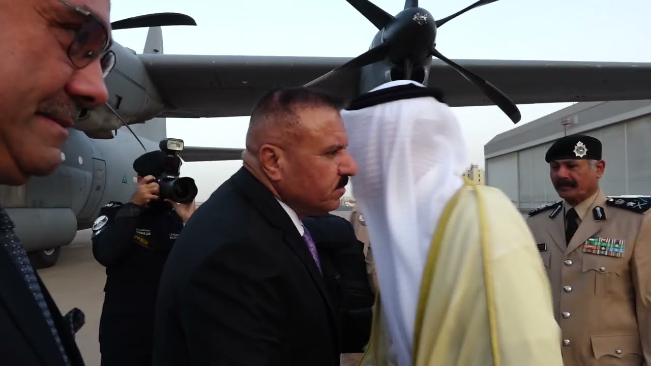 معالي وزير الداخلية يستقبل نظيره العراقي  بمطار الكويت الدولي  2024/7/7