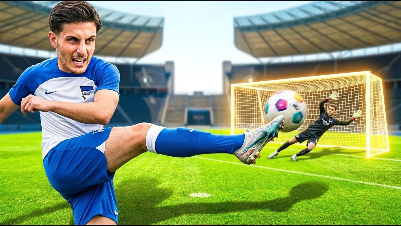 Wie schlägt sich ein Amateur gegen einen Bundesliga Profi (Hertha BSC)?
