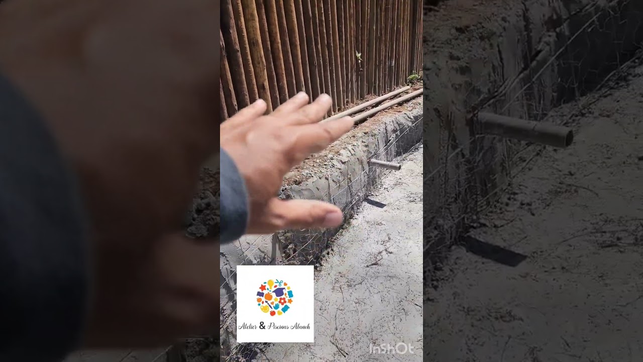 piscina ferro cimento, piscina praia acabamento de areia compactada, passo a passo parte 2, correto!
