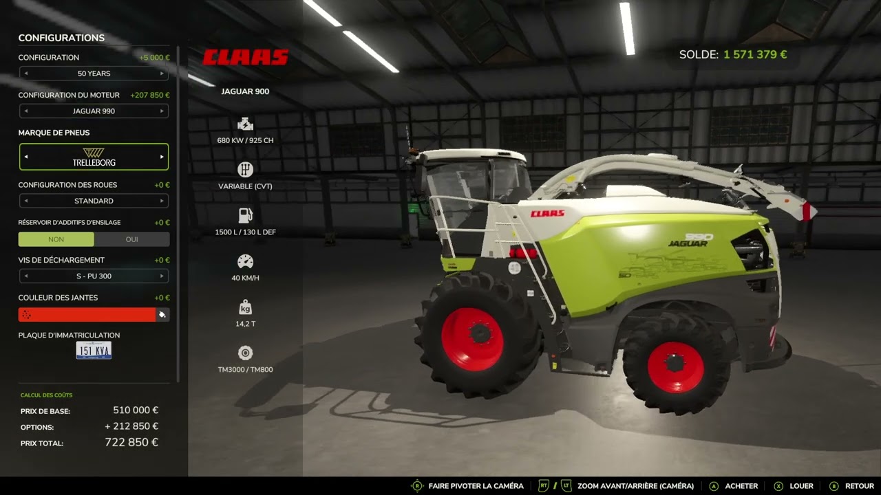 FARMING 25 Mod : CLAAS JAGUAR 900