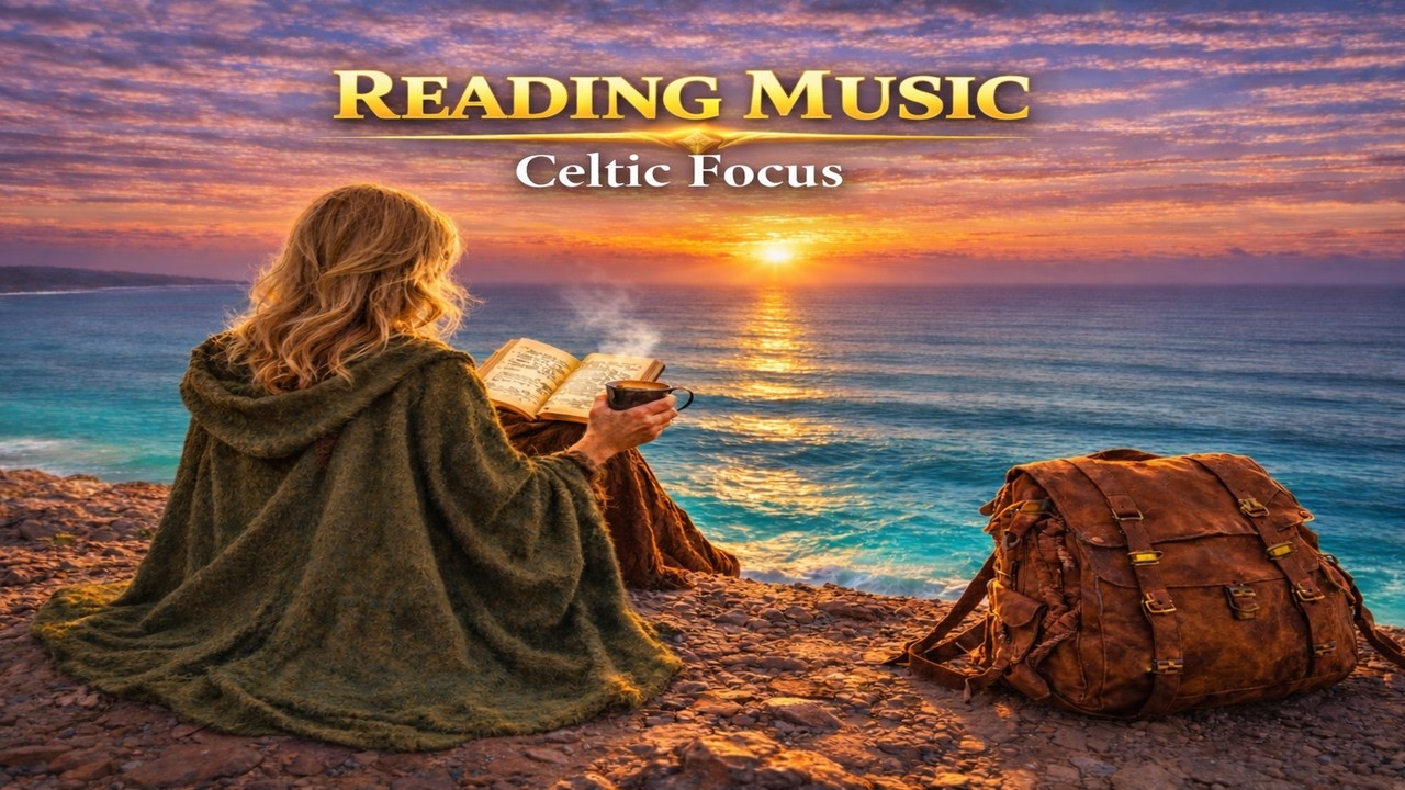 Escape the Noise X | Sunset Horizon Reading Music – Celtic Ambient Focus (1 Hour)