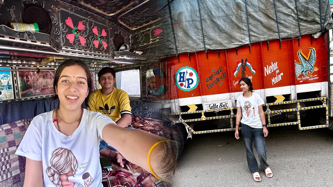 Truck unload kar ke Phuche Ghar 🏡 #nehuthakur2529 #truckgirl