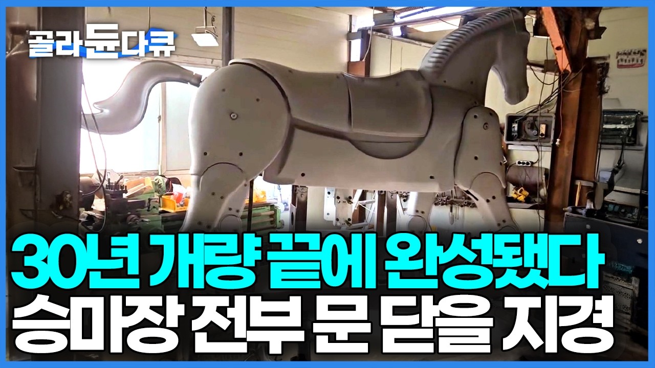 거동이 힘든 여동생에게 승마 운동이 좋다고 해서 30년간 혼자 연구해 만들어낸 진짜보다 더 진짜 같은 철마｜한국기행｜#골라듄다큐