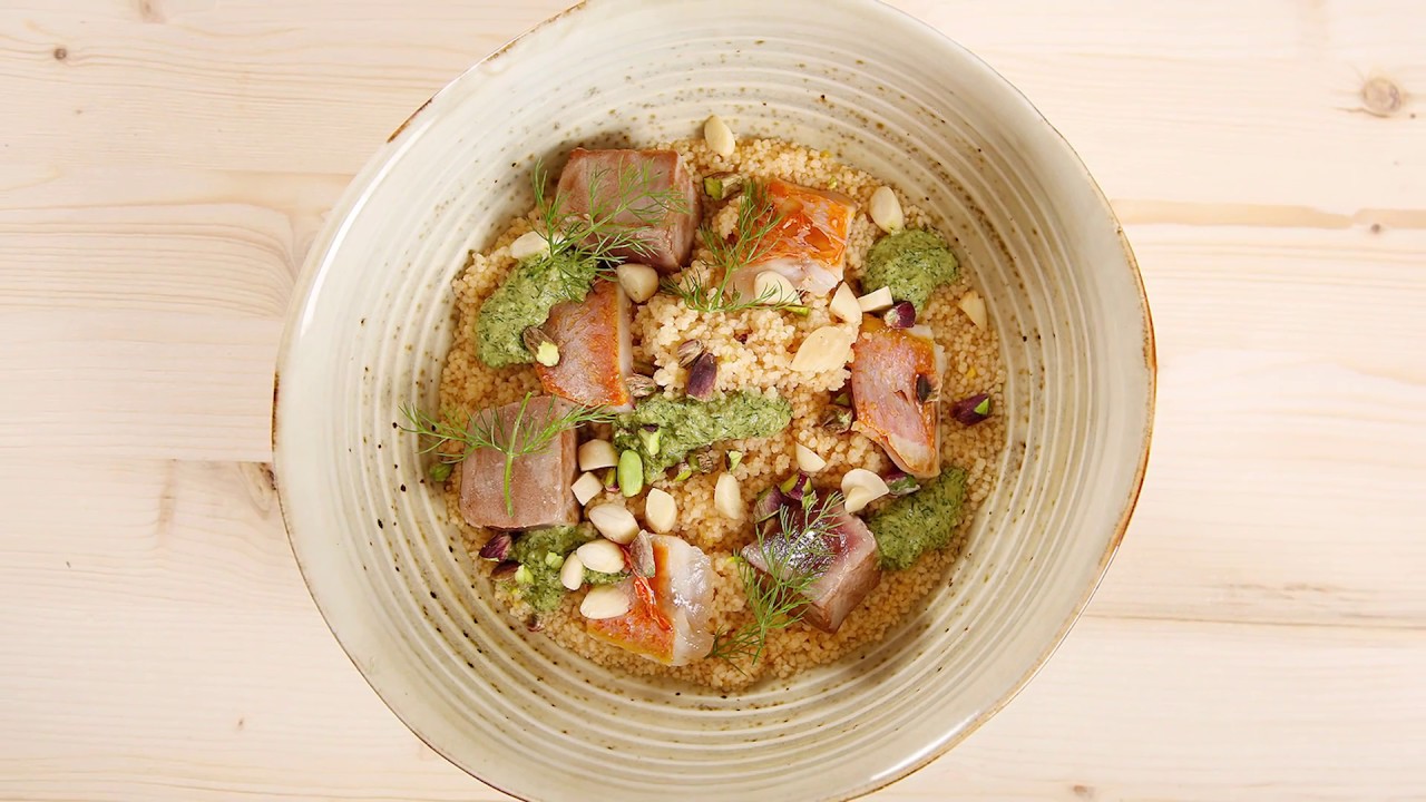 Cous cous con pesto di finocchietto alici e capperi | Chef Deg | Saporie