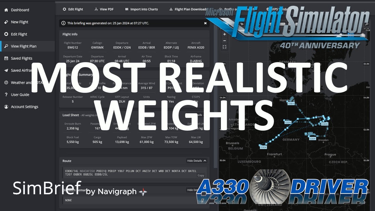 Simbrief Tricks: Getting the MOST REALISTIC WEIGHTS | Real Airline Pilot