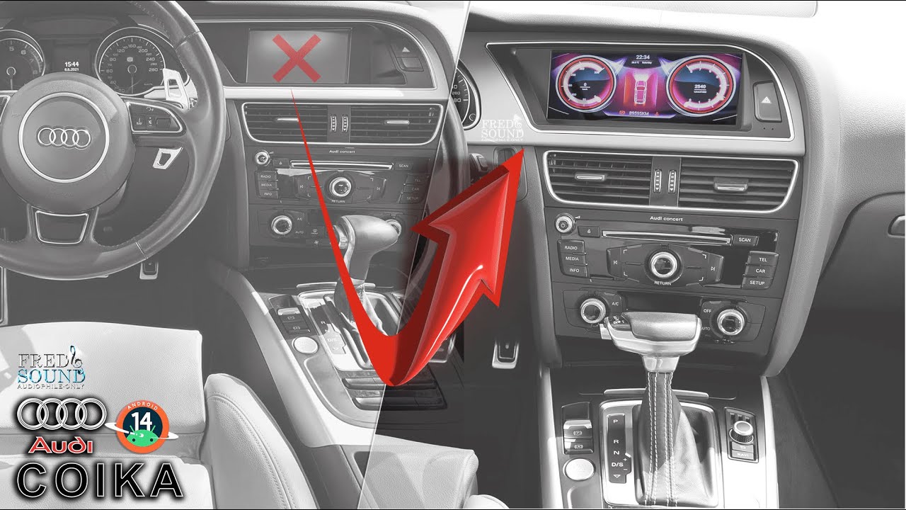 Install & Setup Audi A5 8.8inch Cockpit Android 14 8gb-Ram 128gb 8-Core COIKA