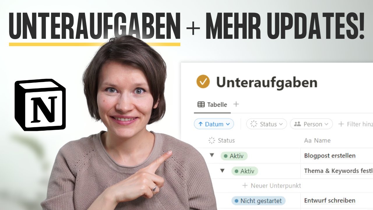 Unteraufgaben, Abhängigkeiten & mehr ✨ Das ist NEU in Notion