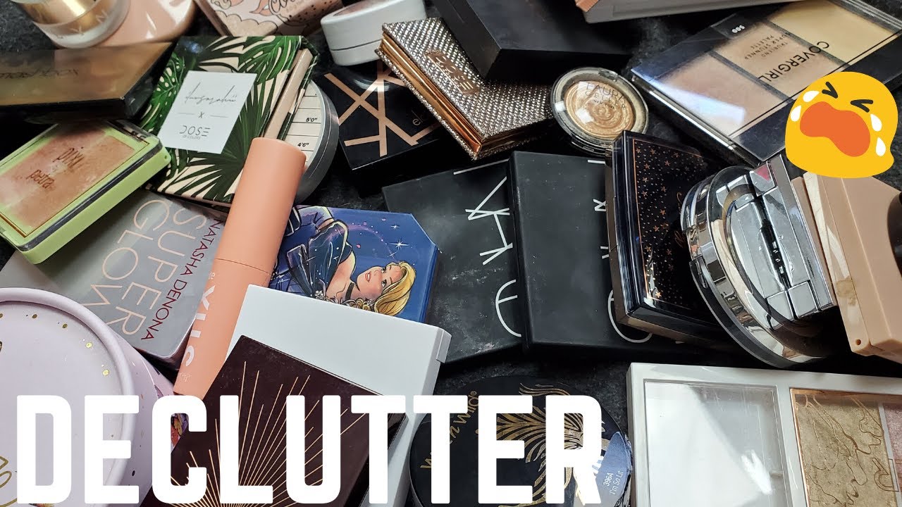 THIS HURT ... HIGHLIGHT COLLECTION + DECLUTTER   MAKEUP DECLUTTER 2020