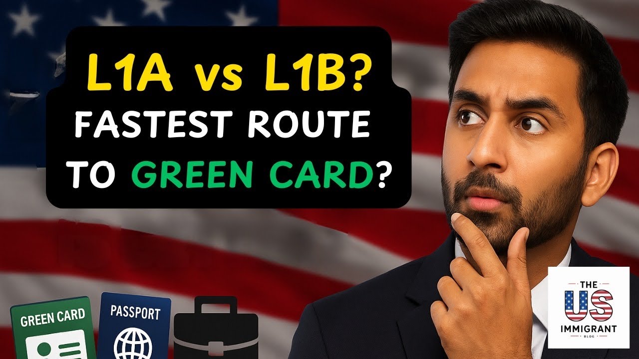 🎯 L1-A Visa v/s L1-B Visa : Which is your Fastest way to the U.S. Citizenship🗽🇺🇸 (Green Card 🟢)