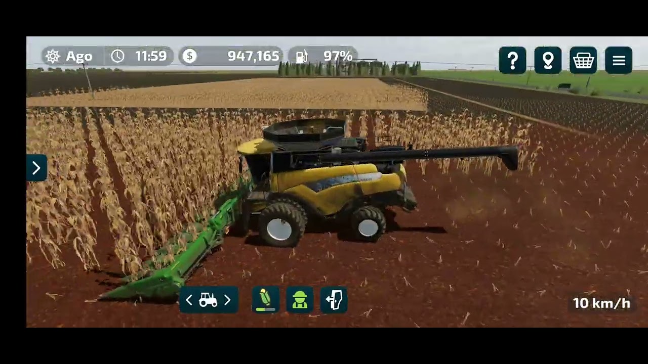 Parte 10 colhendo milho no farming simulador 23. Tá cada vez mais perto do fim 
