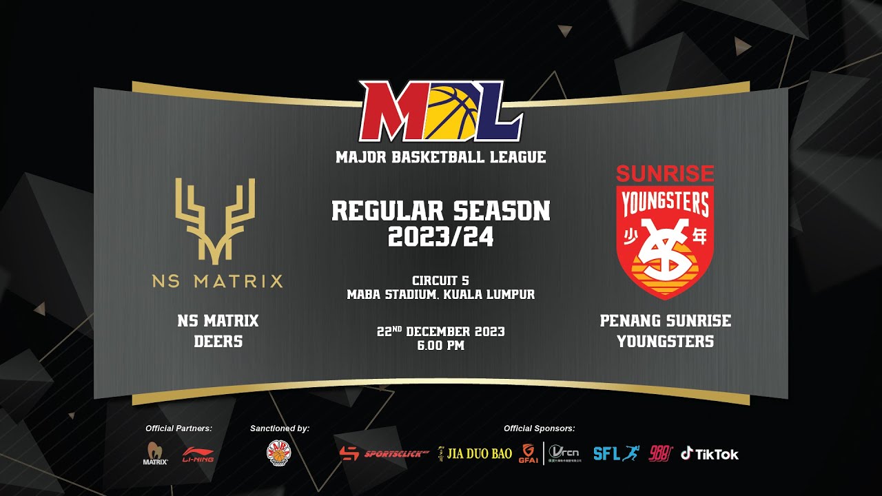 [LIVE] MBL Regular Season 2023 | G25 | NS Matrix Deers vs  Penang Sunrise Youngsters