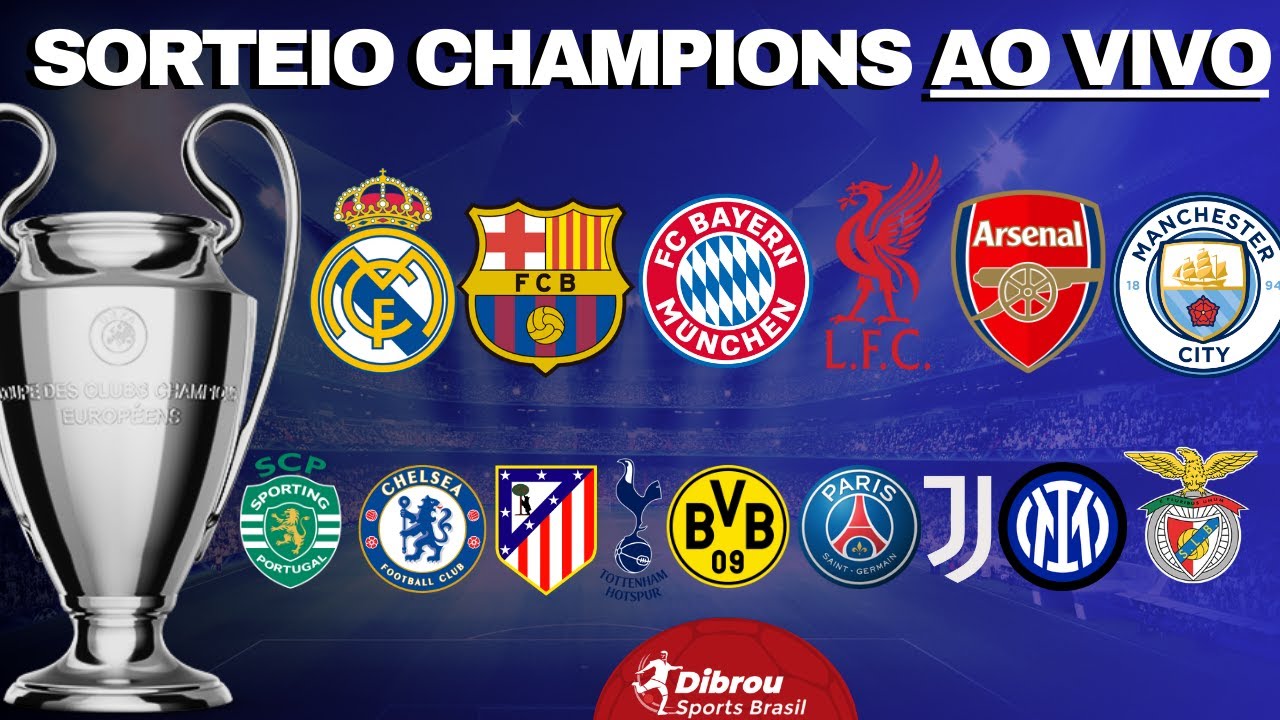 SORTEIO CHAMPIONS LEAGUE AO VIVO OITAVAS DE FINAL PLAYOFF 2025-26