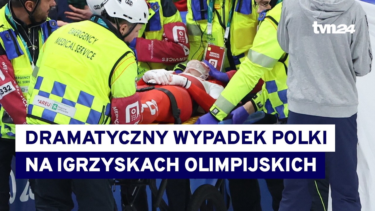 Kamila Sellier uderzona płozą łyżwy w twarz