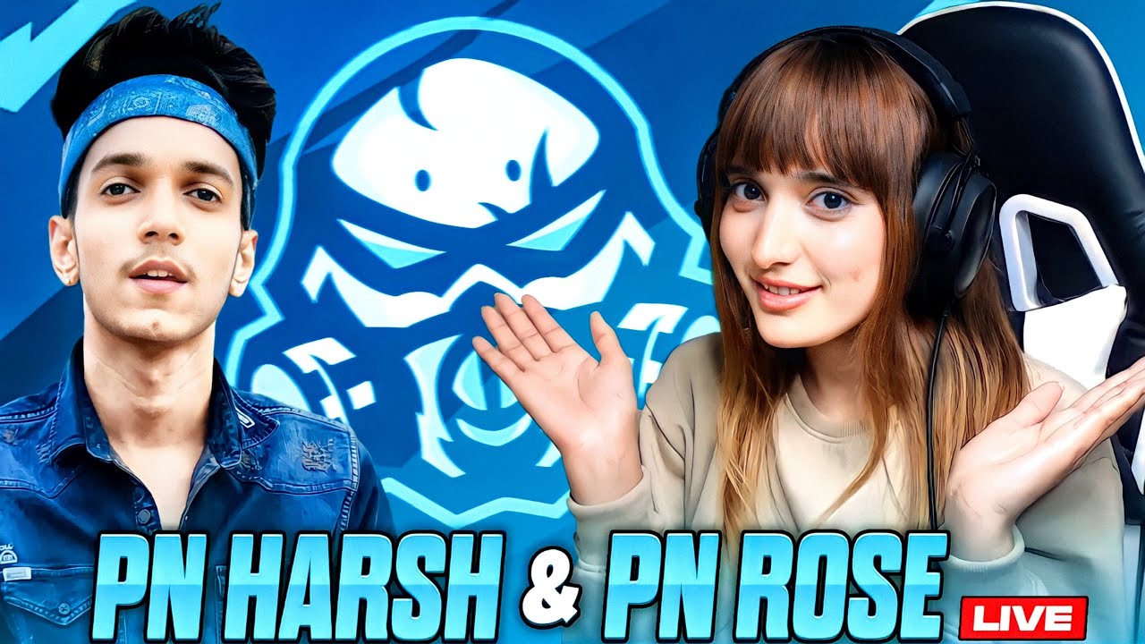 PN HARSH & PN ROSE LIVE RANK PUSH TO GRANDMASTER 🤩🔥 - #PNHARSH #SHORTS #PNROSE #FREEFIRELIVE