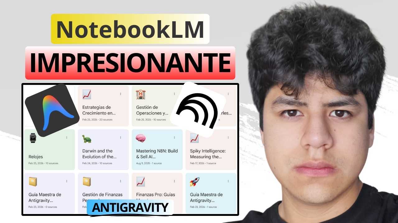 NotebookLM + Antigravity Construyen Nuevas Formas de Trabajo (Productividad Real)