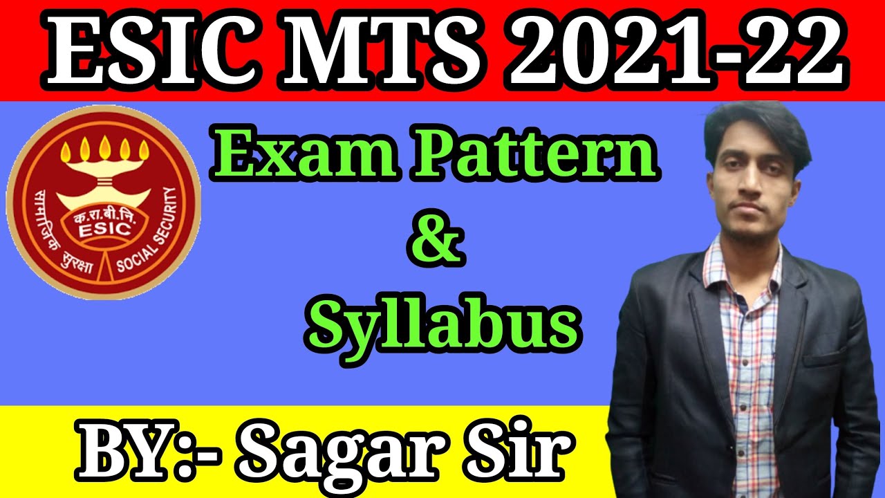 || ESIC Syllabus & Exam Pattern 2022 | Discussion  BY:- Sagar Sir ||