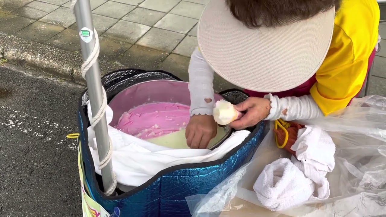 秋田名物ババヘラアイス買ってみた🍧