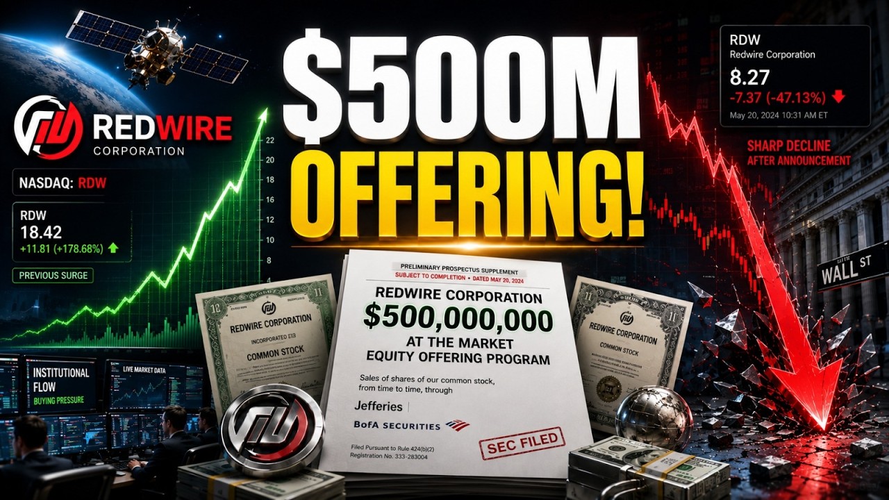 Why Redwire Stock Dropped After the $500M ATM Offering | RDW Stock Analysis.