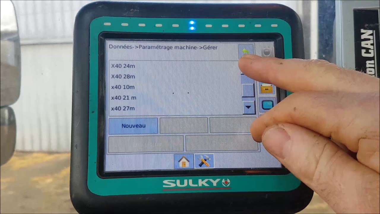 cuma de la Futaie réglage du semoir Sulky x40 econov