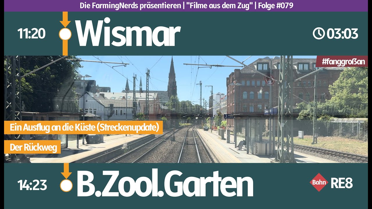 #079 | Führerstandsmitfahrt | RE8 | Wismar - Berlin Zoologischer Garten (WWI - BZOO)