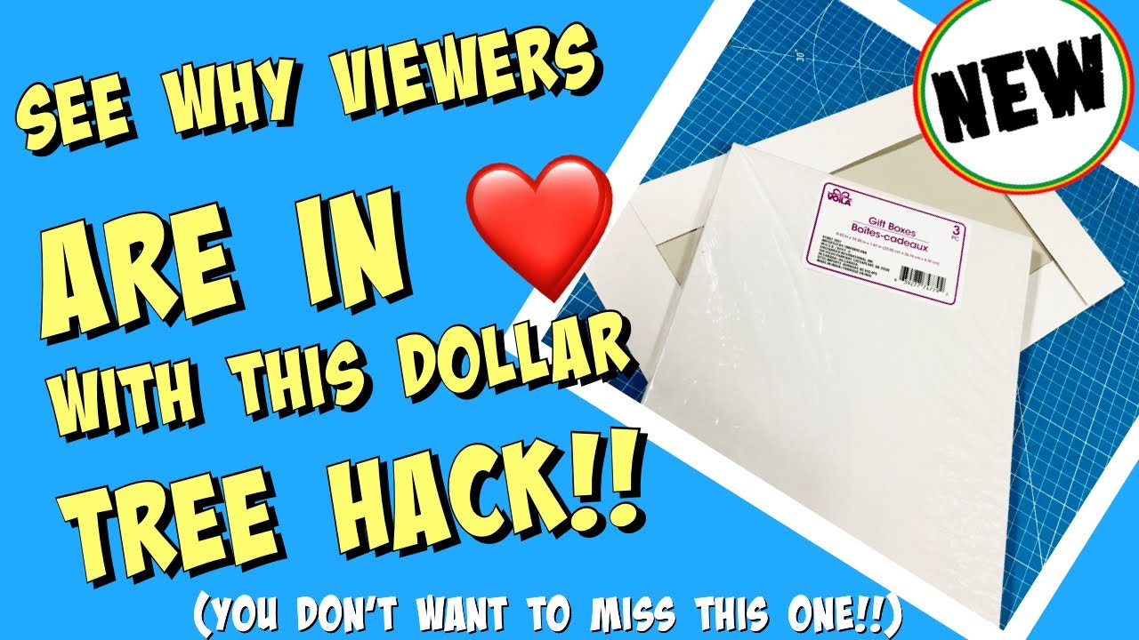 $0.30 DOLLAR TREE HACK!! amazing gift box hack!! ONE OF A KIND!!