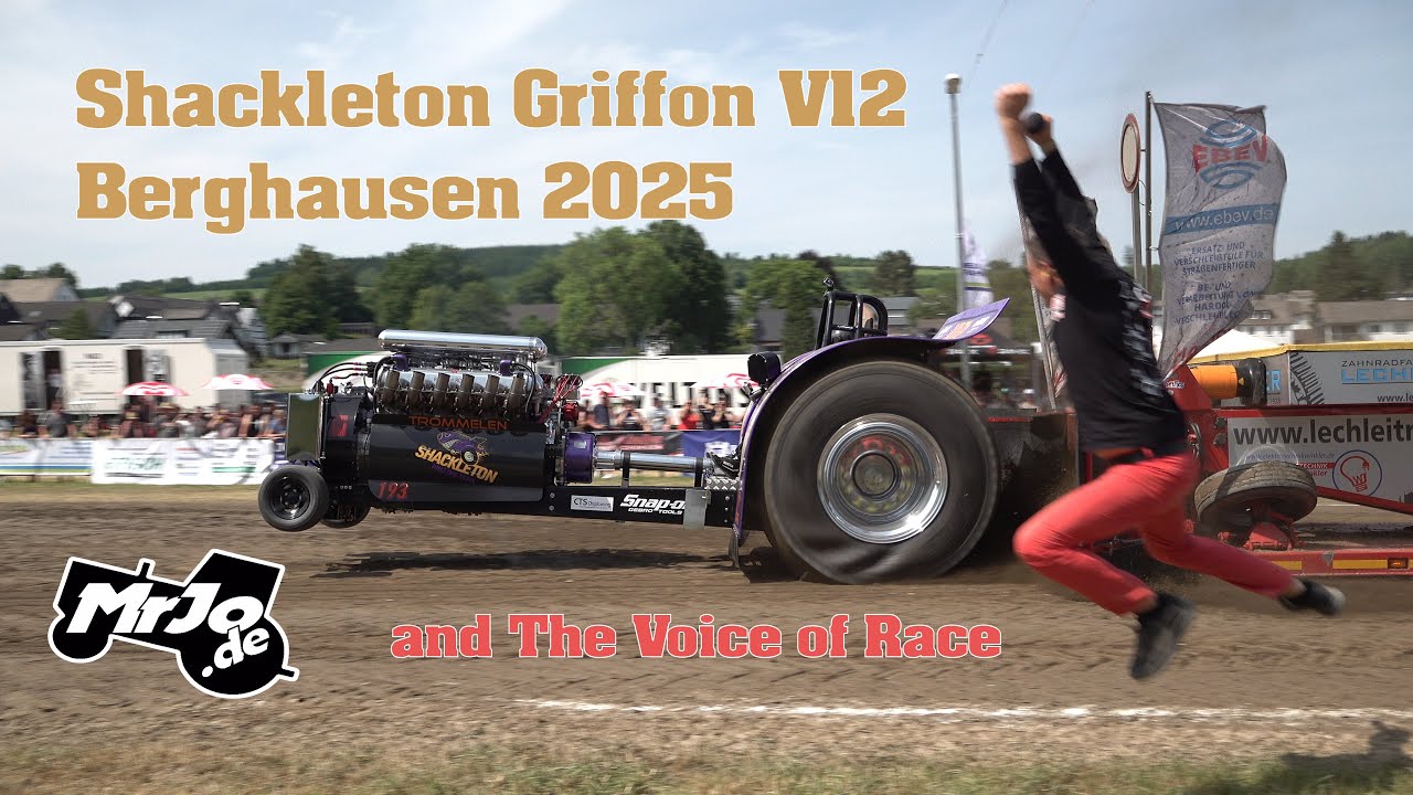 Shackleton Griffon V12 Power Tractor Pulling Berghausen 2025
