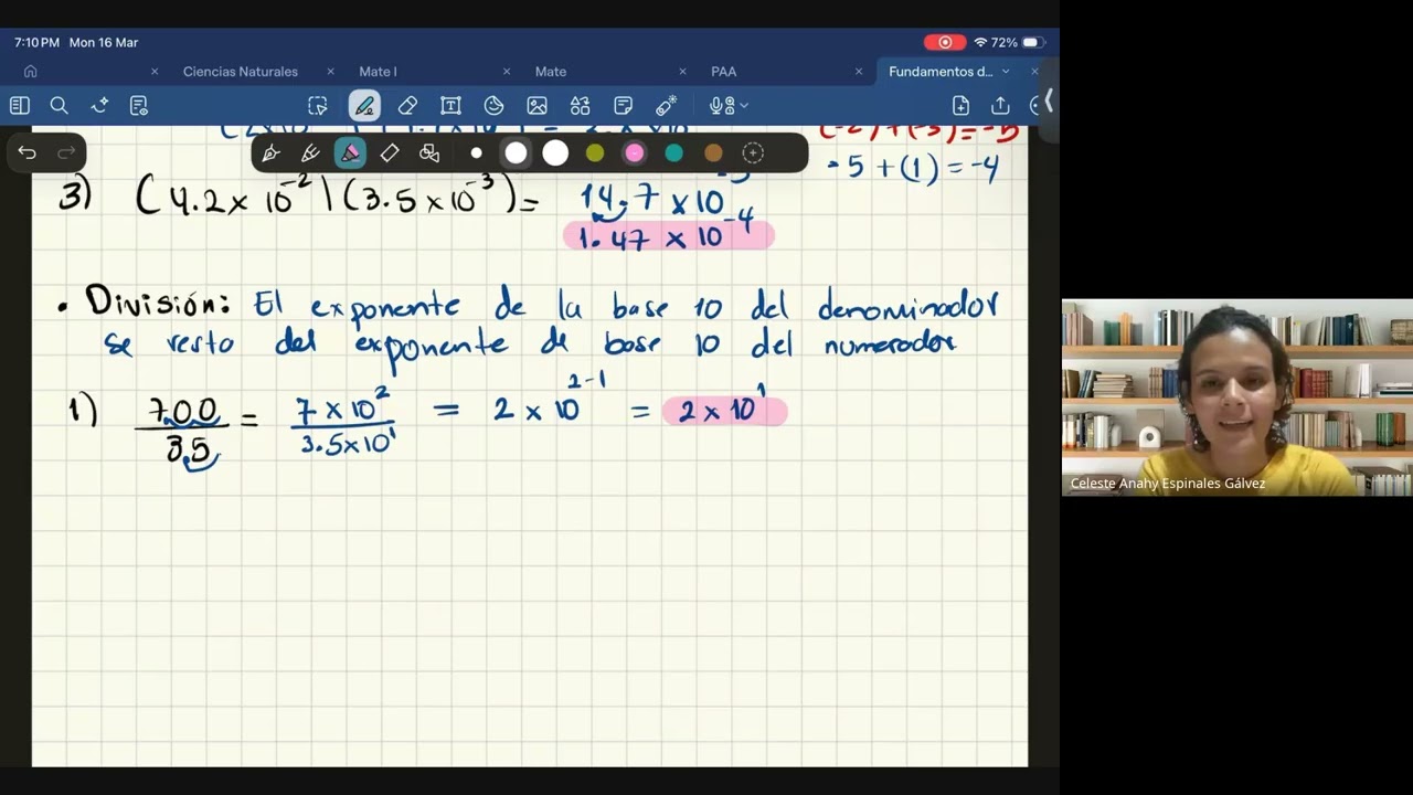 CLASE 2: OPERACIONES CON NOTACIÓN CIENTÍFICA Y CIFRAS SIGNIFICATIVAS