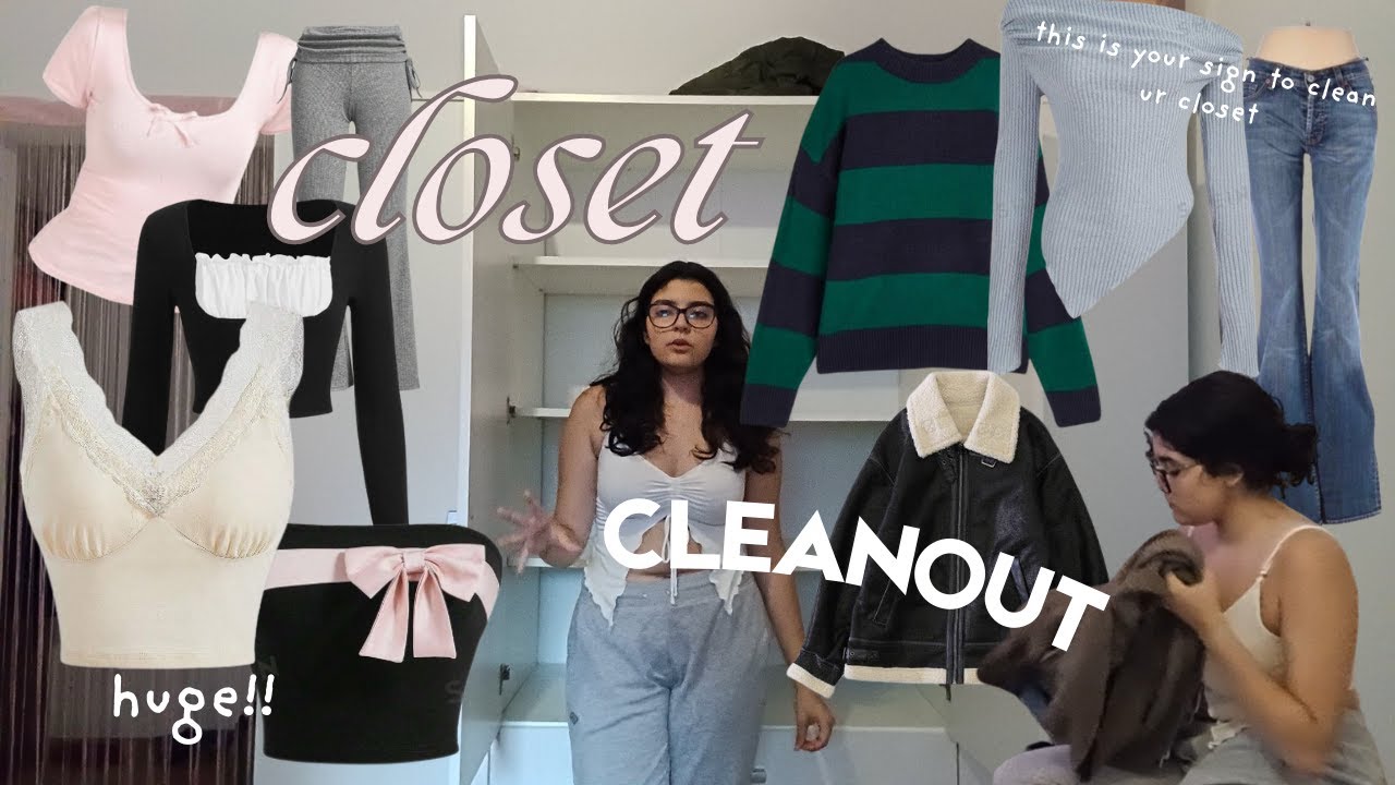 HUGE closet cleanout 🪼 🐋 ⊹₊ ⋆ cleaning, organizing & more *this will motivate u*