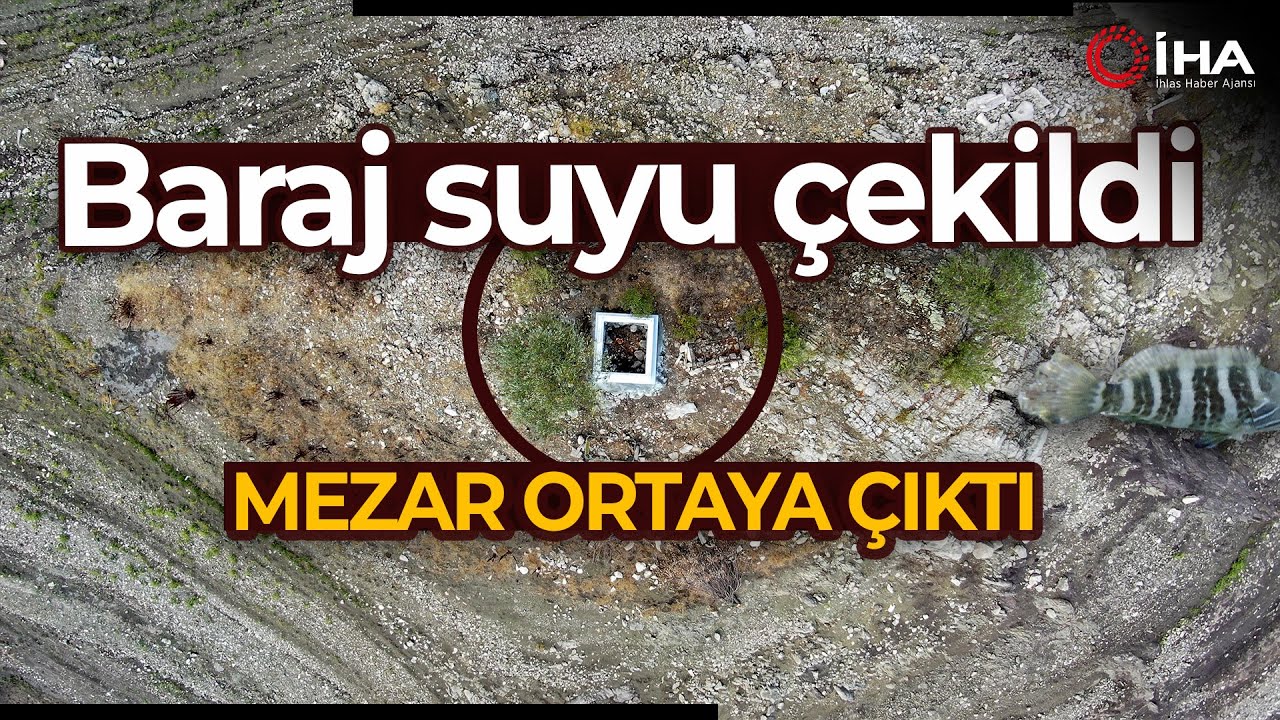 Kuraklığın Ortaya Çıkardığı Mezarı Mermerle Çevirdiler
