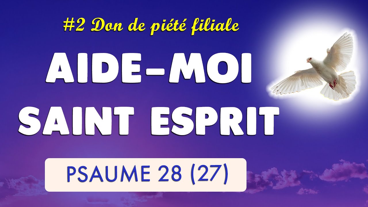🙏 PSAUME 28 🙏 AIDE-MOI SAINT ESPRIT, VIENS à mon SECOURS