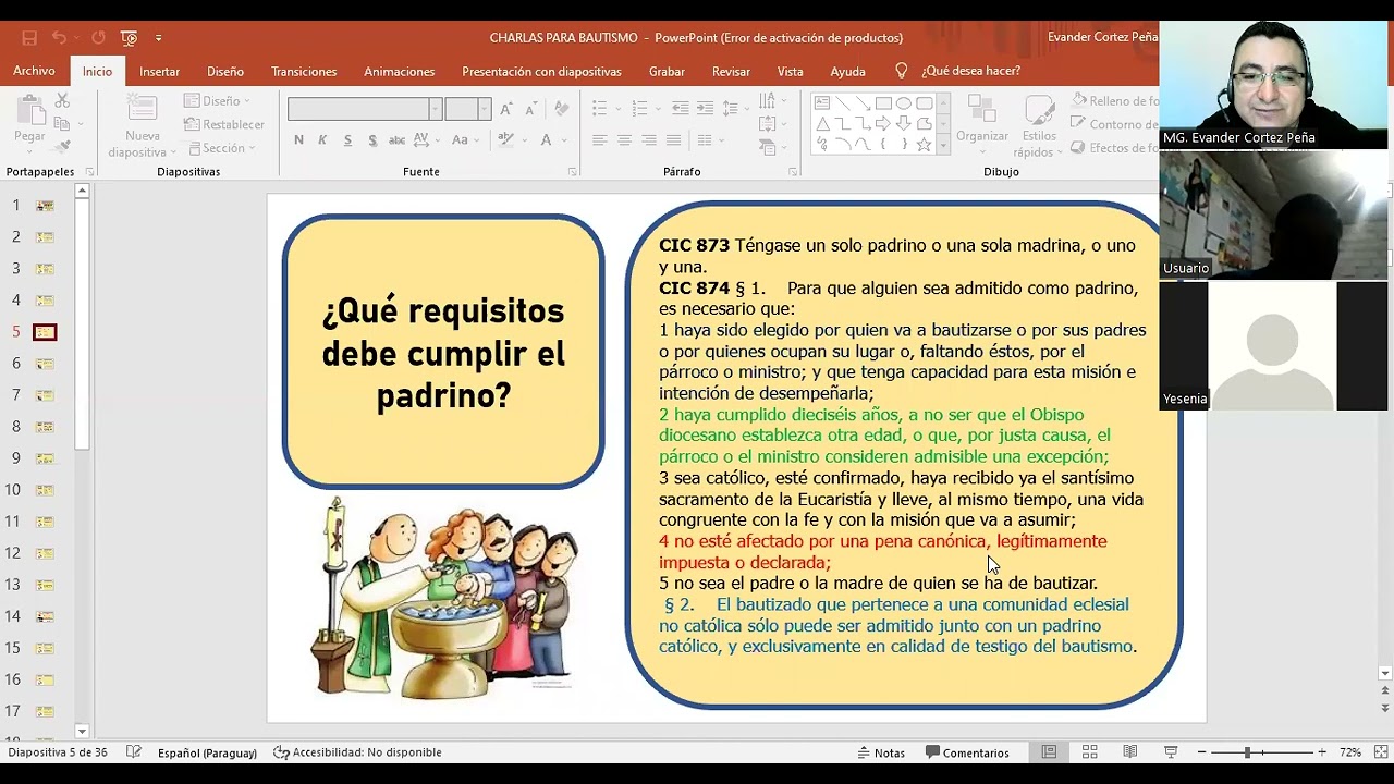 Tema 28 ¿Cómo  preparar a padres y padrinos de bautizo?