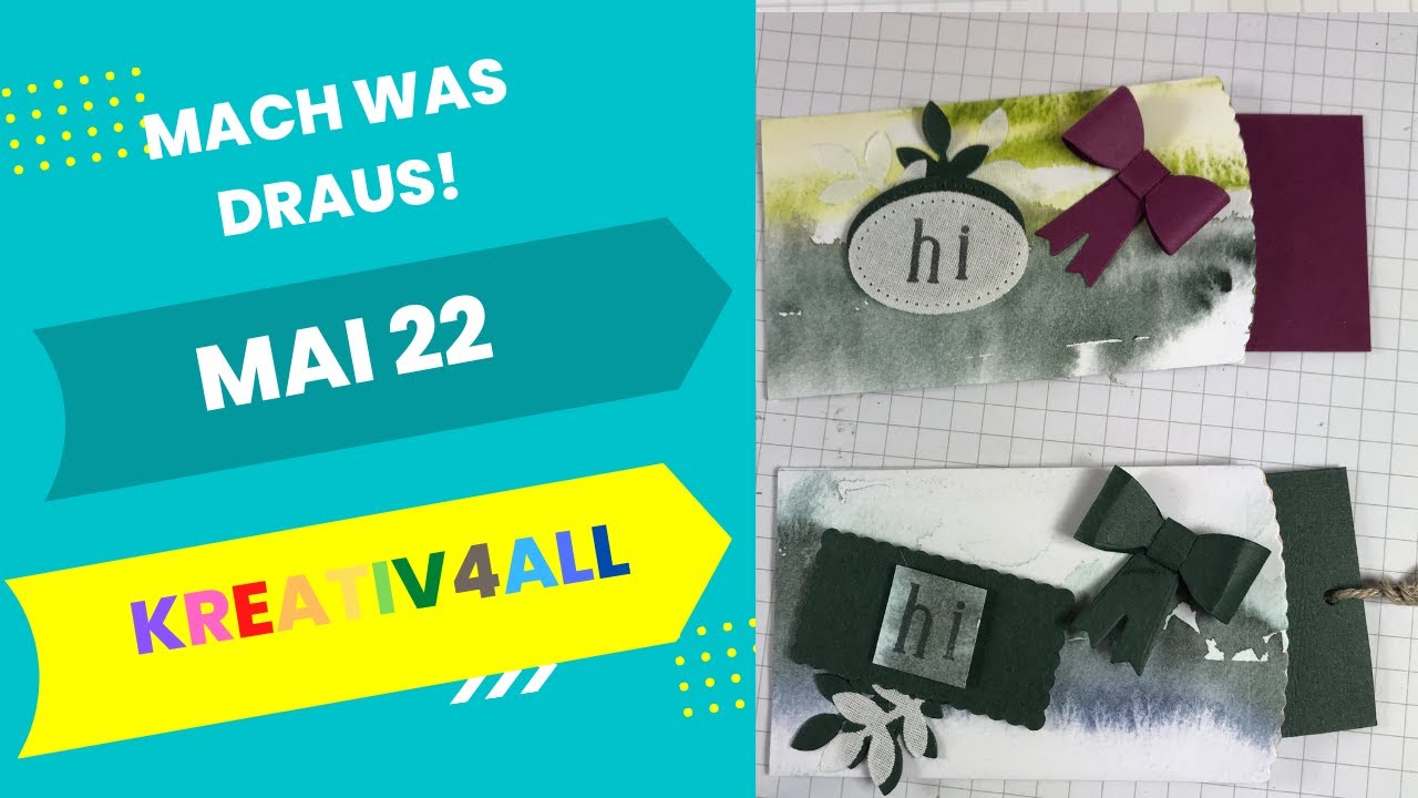 Mach was draus! Mai 22, Mini-Versandtasche und Stempelset Alphabest,  Stampin´Up!