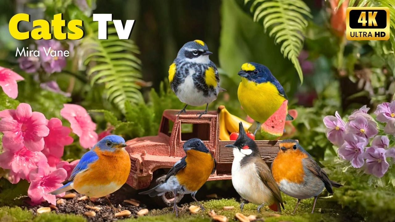 Feline's Dream Garden 🐱🐦 Birds Chirping and Peaceful Nature for Your Cat’s Calm and Focus