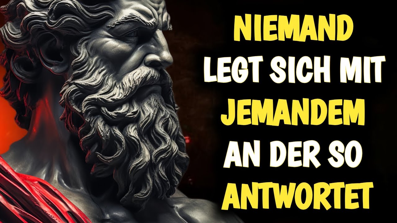 🌟 5 INTELLIGENTE ANTWORTEN, DIE JEDEN ZUM SCHWEIGEN BRINGEN | STOIZISMUS | STOISCHE WEISHEIT