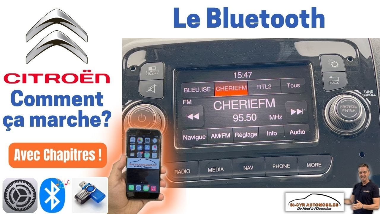 CITROEN jumpy, jumper, Associer & supprimer téléphone…Guide complet Bluetooth