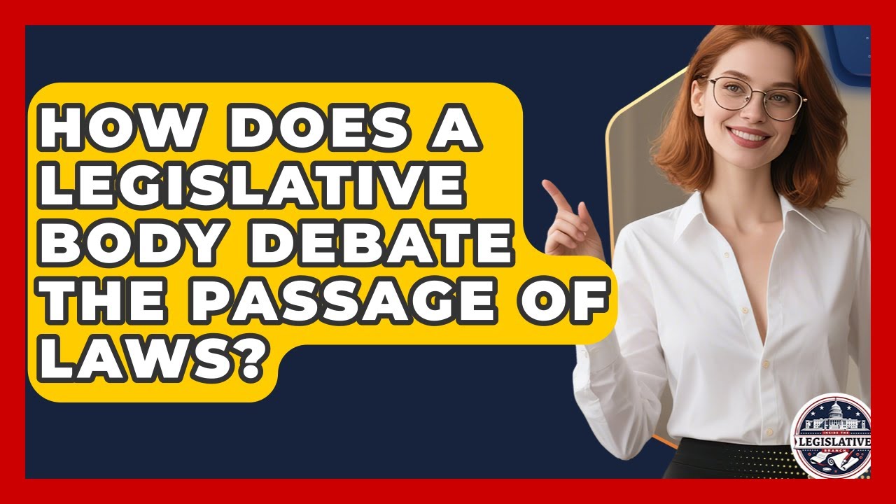 How Does a Legislative Body Debate the Passage of Laws? - Inside the Legislative Branch
