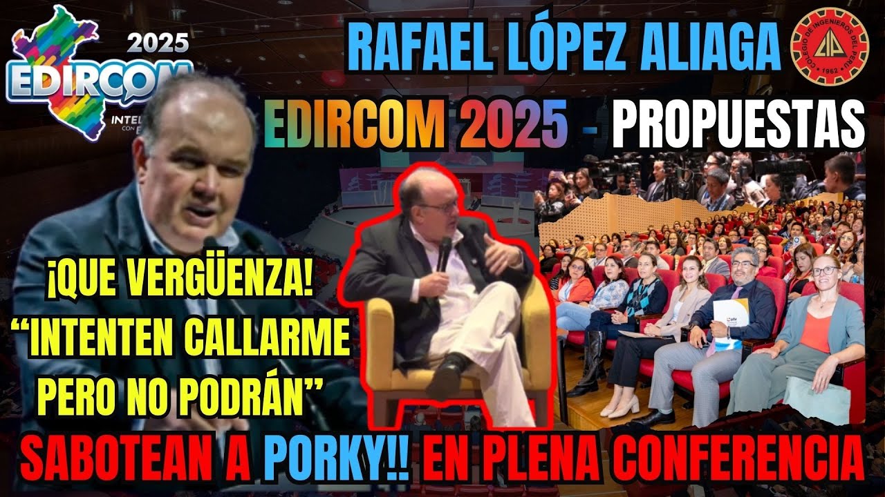 💥 ¡INSÓLITO! CENSURAN A RAFAEL LÓPEZ ALIAGA CUANDO HABLABA DE ODEBRECHT 😡 | EDIRCOM 2025