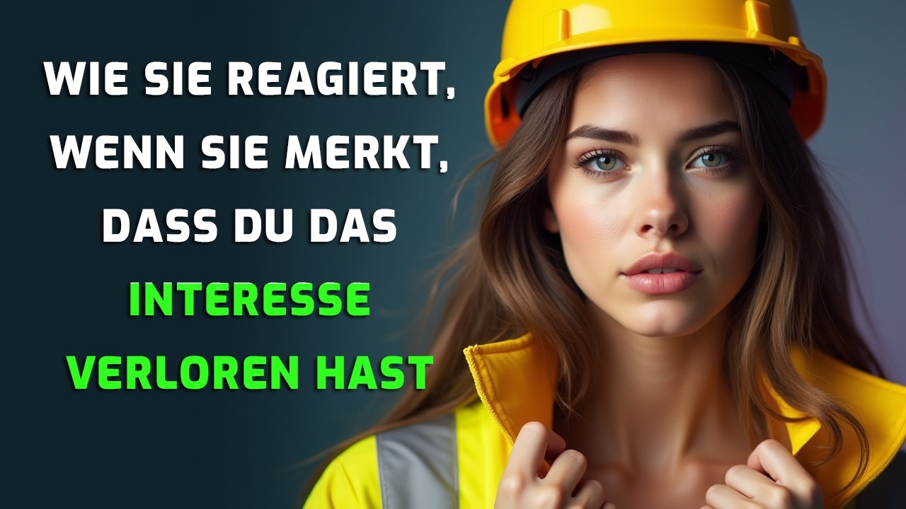 Wie eine Frau reagiert, wenn sie merkt, dass du das Interesse verloren hast