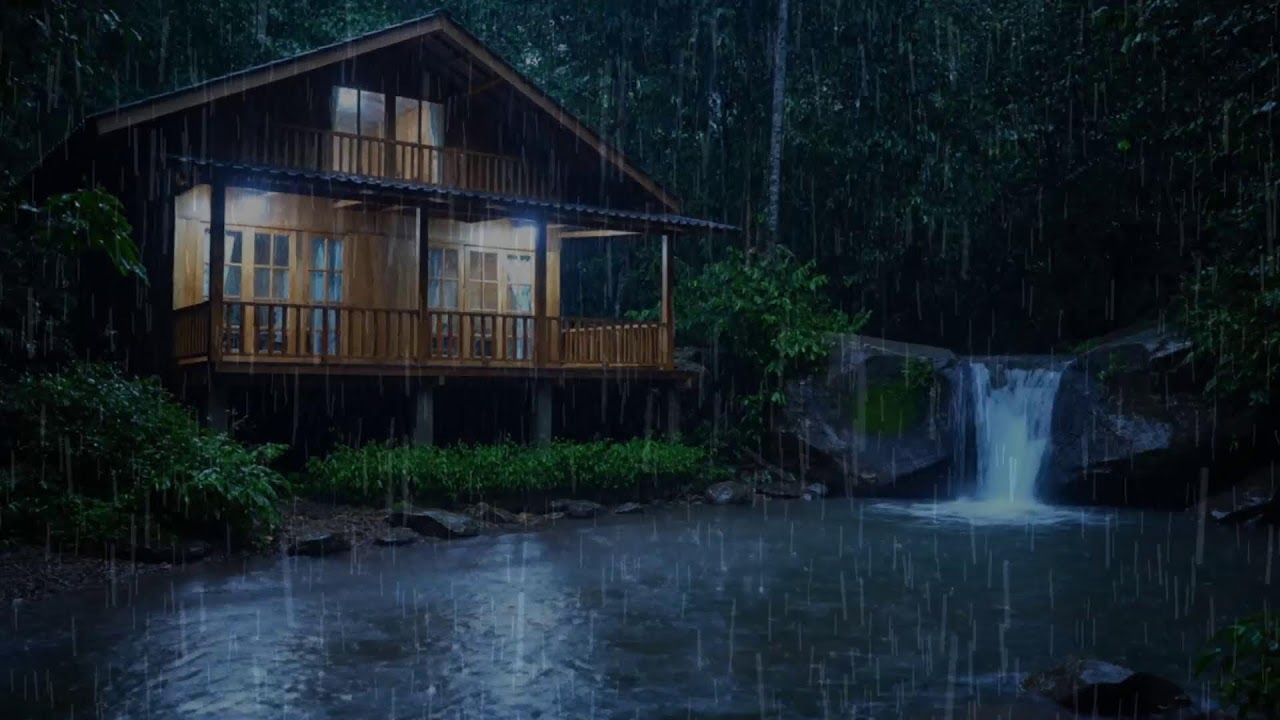 Традиционный японский дом под дождём 🌧️ ASMR глубокий сон