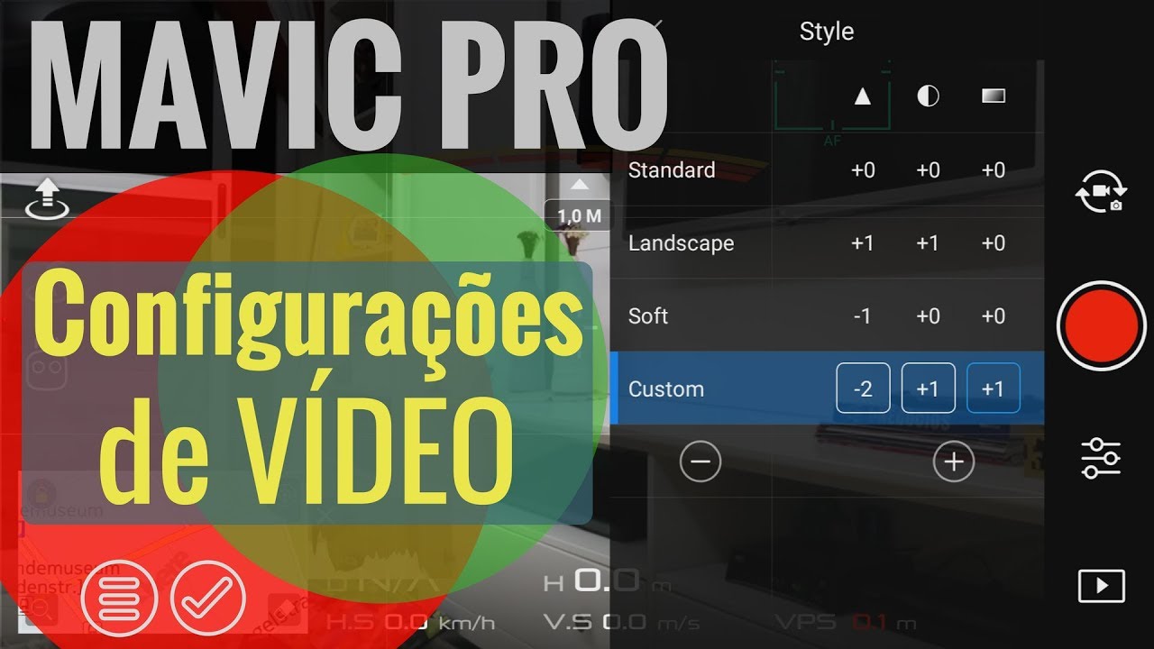 Mavic Pro - Configurações de Vídeo