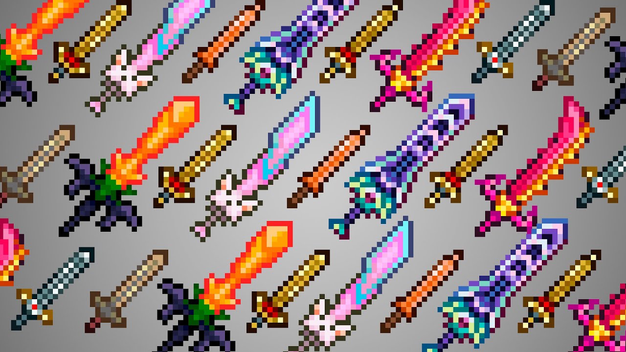 How to craft EVERY SWORD in Terraria
