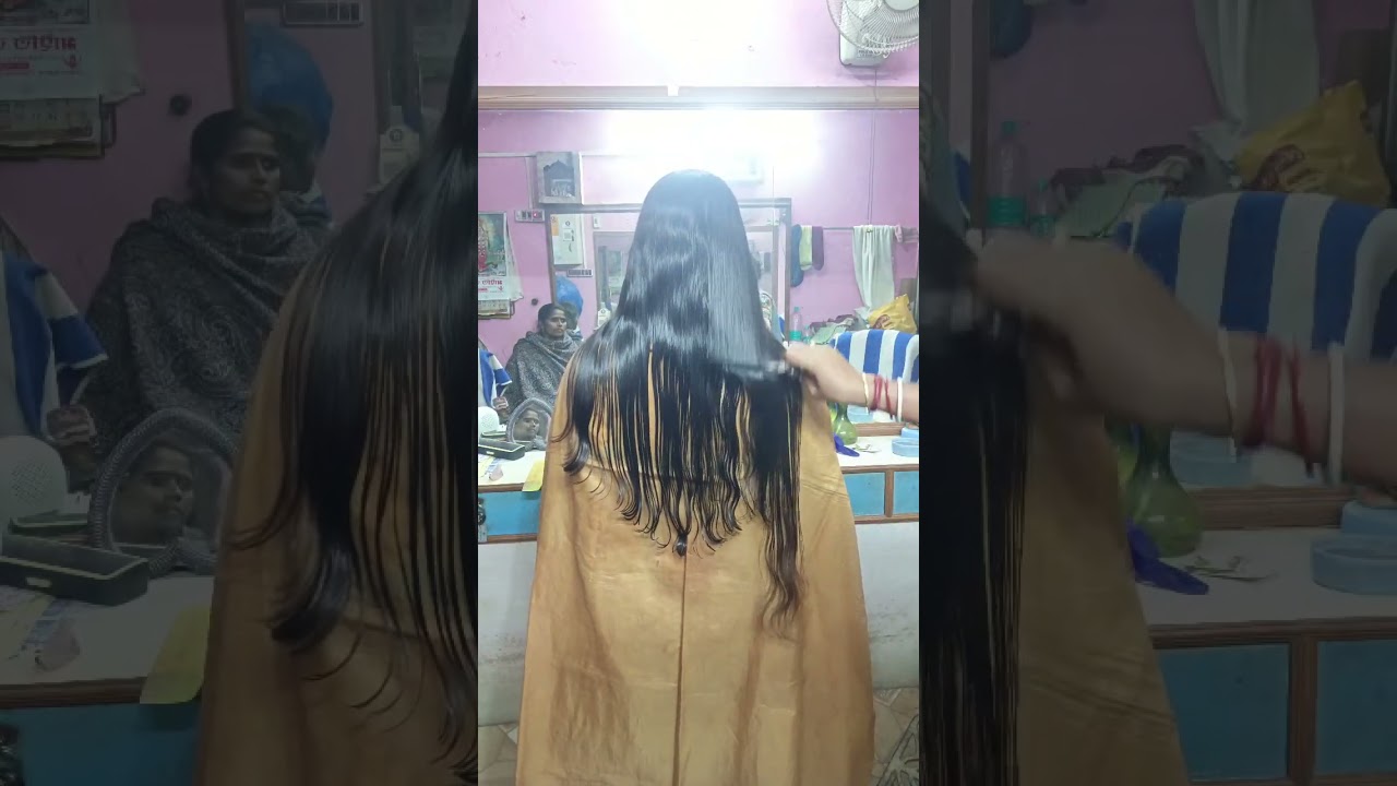 U cutting for long to short hair full video tutorial ❤😍 (Swapna Beauty space )